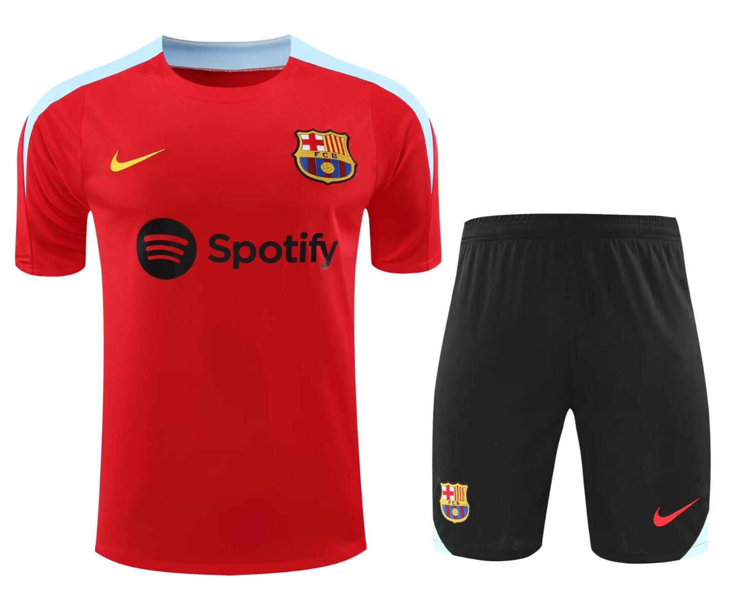 Maillot B-arcelona Fc Pre-Match Roja 24/25 + Pantalon