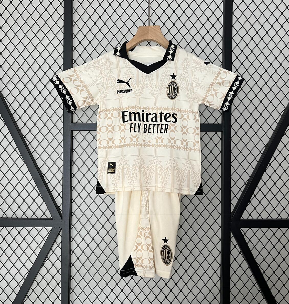 Maillot Fc AC Milan Beige 23/24 Junior