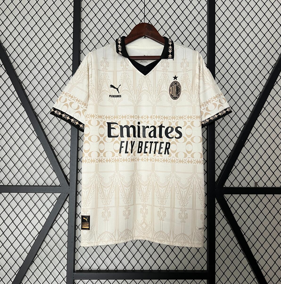 Maillot Fc AC Milan Beige 23/24