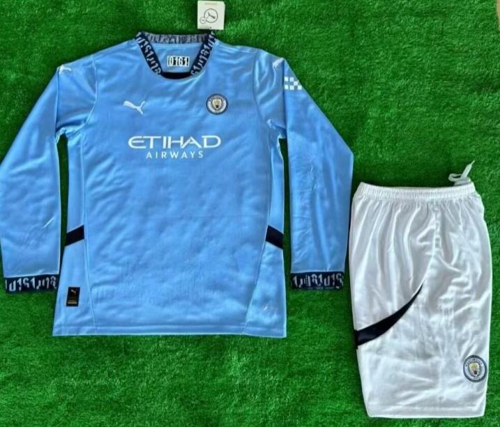 Maillot Manchester City Domicile 24/25 ML Junior