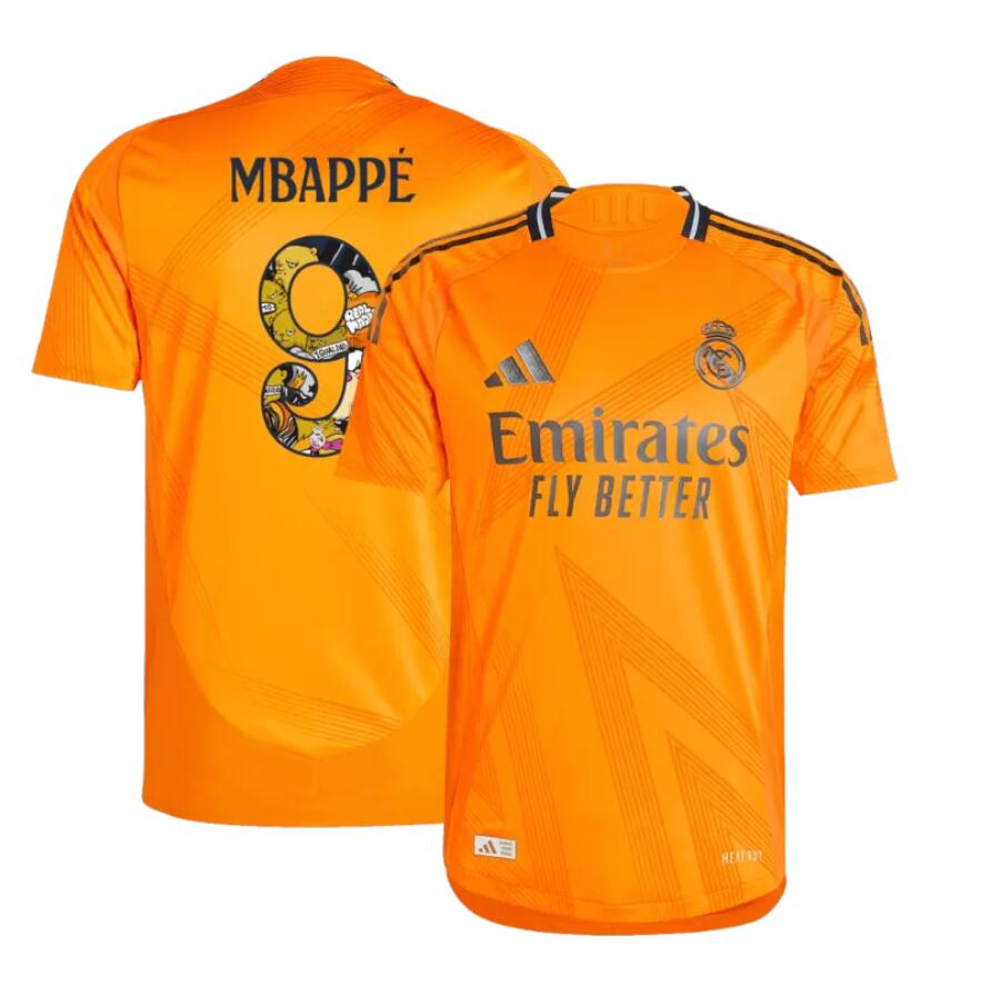 Maillot Real Madrid Extérieur 24/25 MBAPPÉ #9 Bear Champ Font