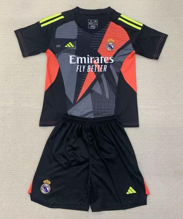 Maillot Real M adrid Gardien Noir 24/25 Junior