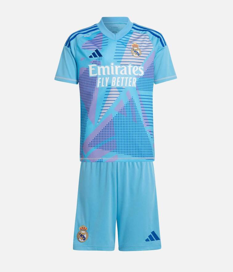 Maillot Real M adrid Gardien Bleu 24/25 Junior