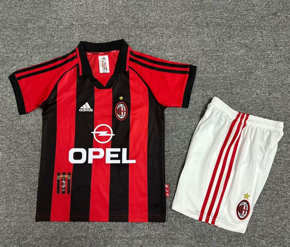 Maillot Retro Ac Milan Domicile 98/99 Junior