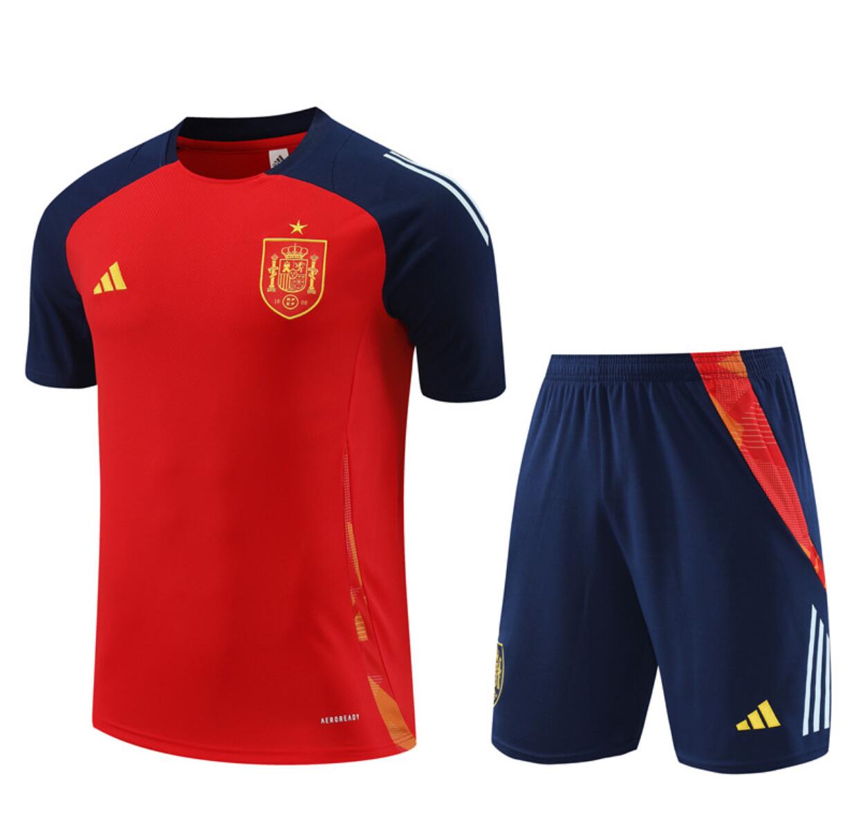 Maillots España Pre-Match Negra 24/25 (Hombre/Junior) + Pantalon