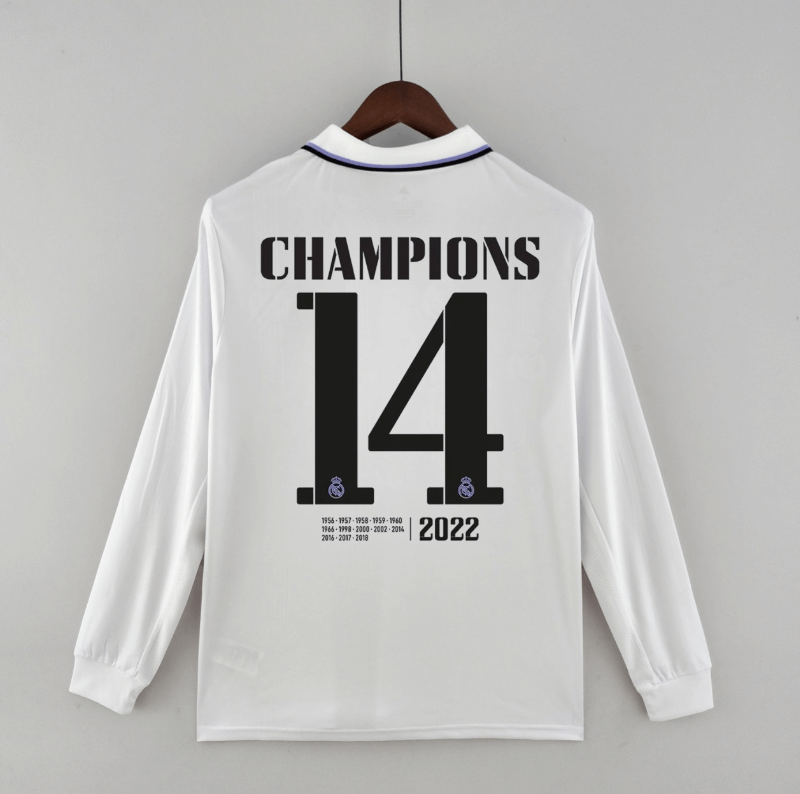 Maillot 22/23 Real M adrid 14 Champions Liga De Campeones De La UEFA ML