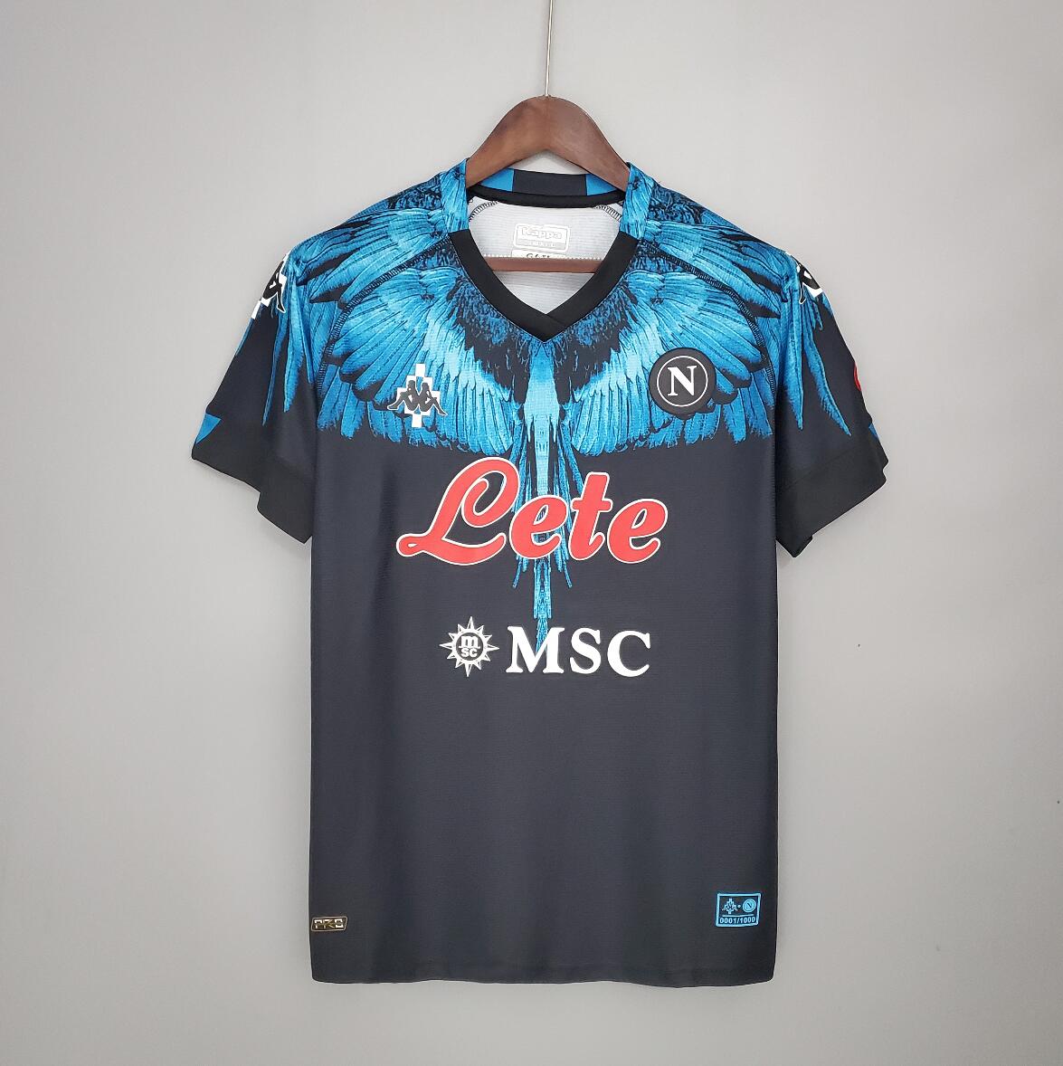 Maillot S.S.C. Napoli Negra 2021-2022