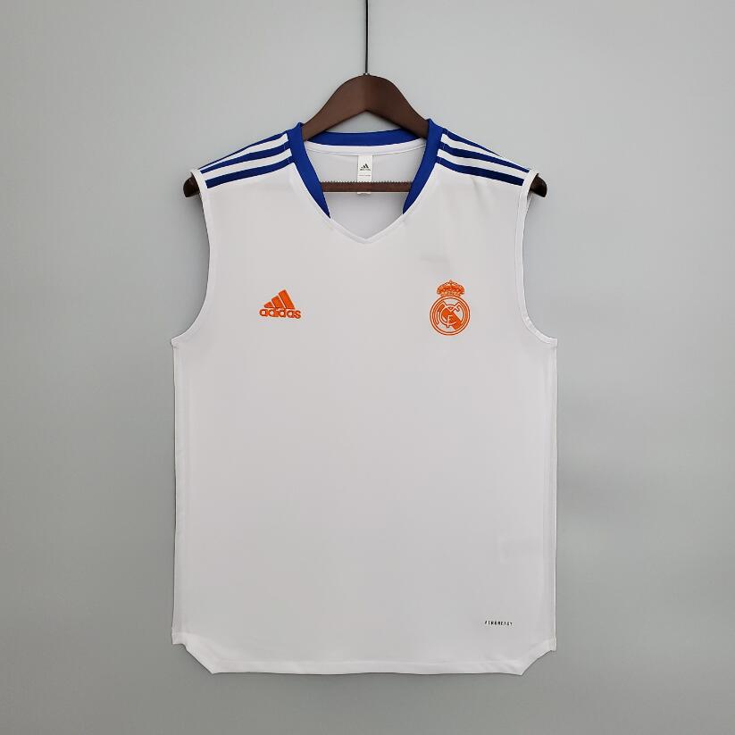 Maillot Sans Manche Entrenamiento Real M adrid 21/22 - Blanca