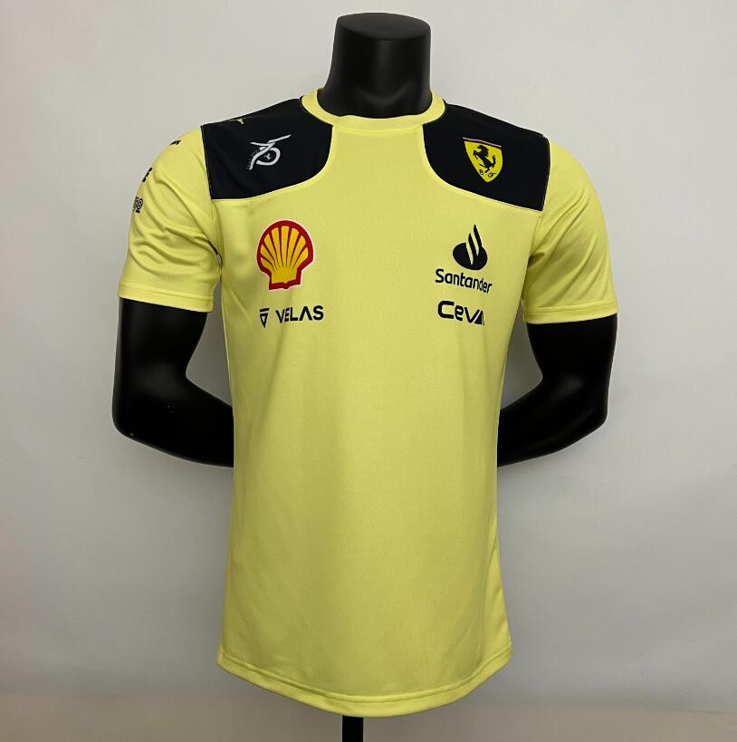 Maillot Del Equipo Scuderia Ferrari Amarillo 2023