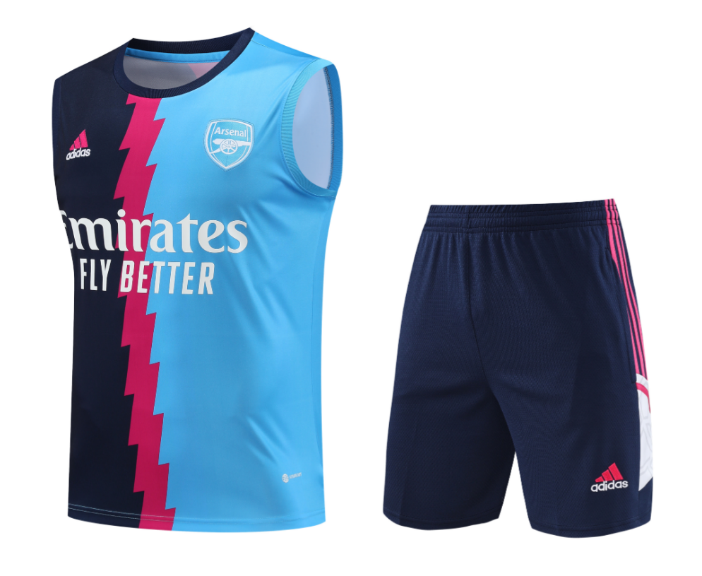 Maillot Sans Manche FC Arsenal Pre-Match 23/24 Bleu + Pantalon