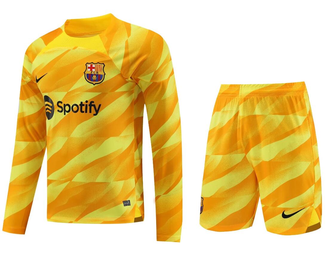 Maillot Gardien B-arcelona Amarillo 23/24 ML