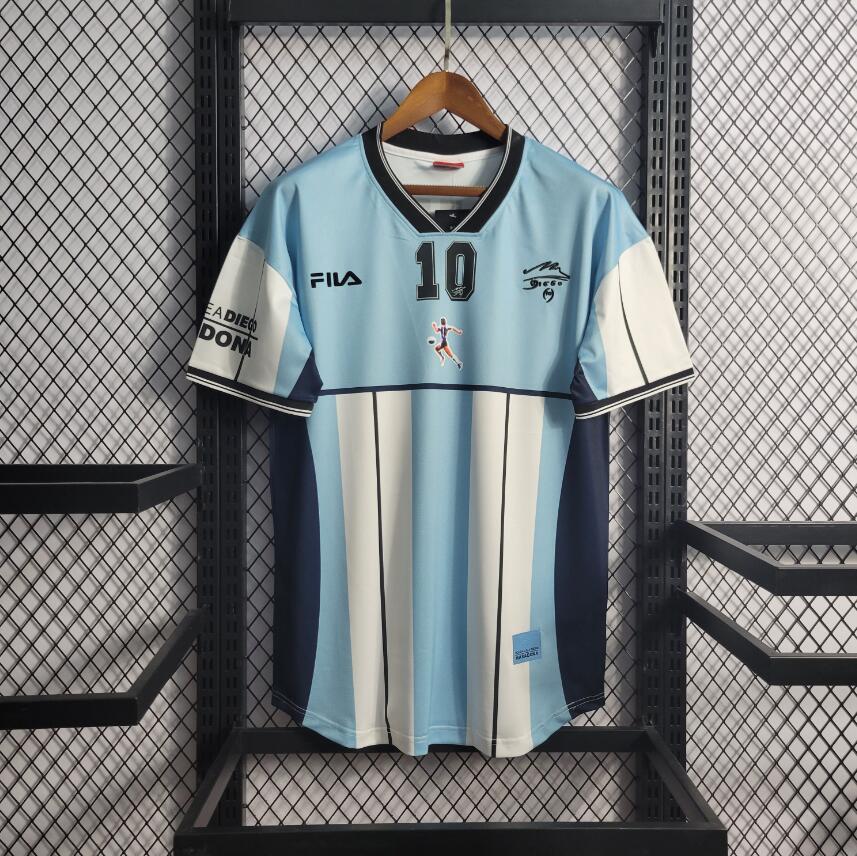 Maillot Retro10 Argentina Maradona Retirement Commemorative Edition