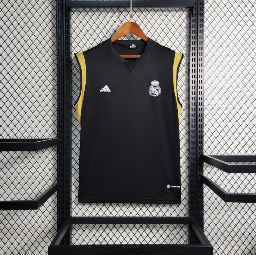 Maillot Sans Manche Real M adrid Noir Pre-Match 23/24