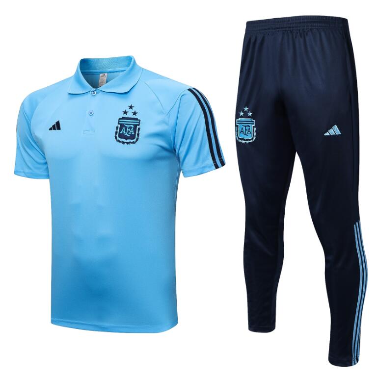 Maillot Argentina Pre-Match 2022 3 Estrellas Bleu Claro