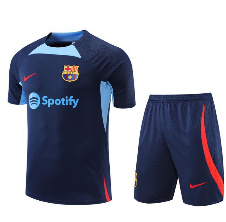 Maillot FC B-arcelona Pre-Match 22/23 Bleu + Pantalon