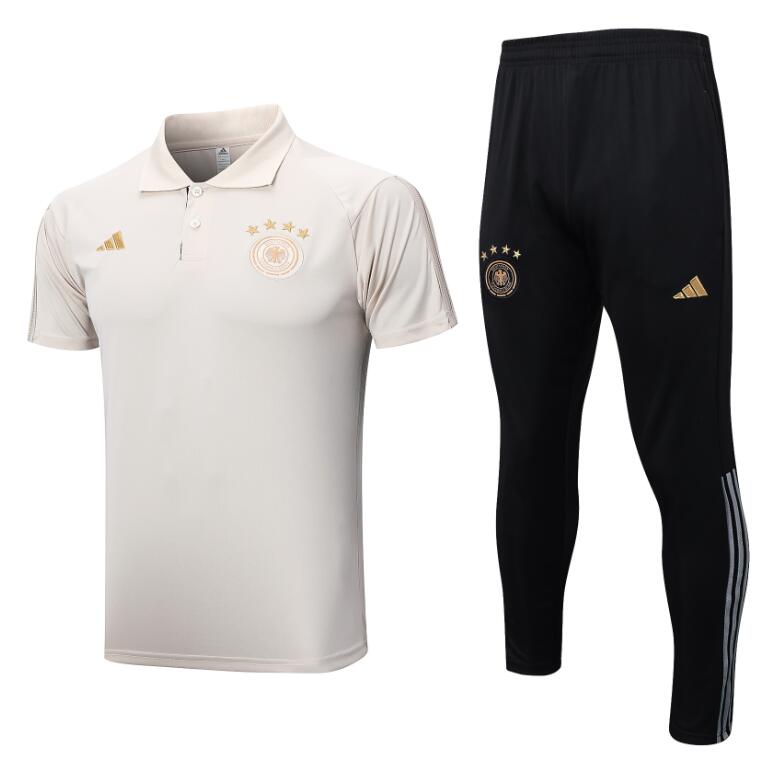 Polo Alemania Pre-Match Beige 22/23 + Pantalon