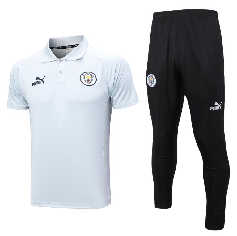 Polo MANCHESTER CITY Pre-Match 23/24 Gris Claro + Pantalon