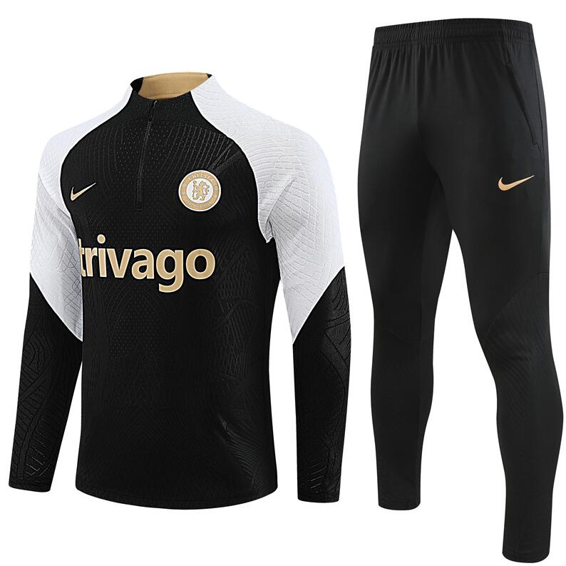 Survêtements Chelsea 2023-2024 Noir (Hombre/Junior) + Pantalon