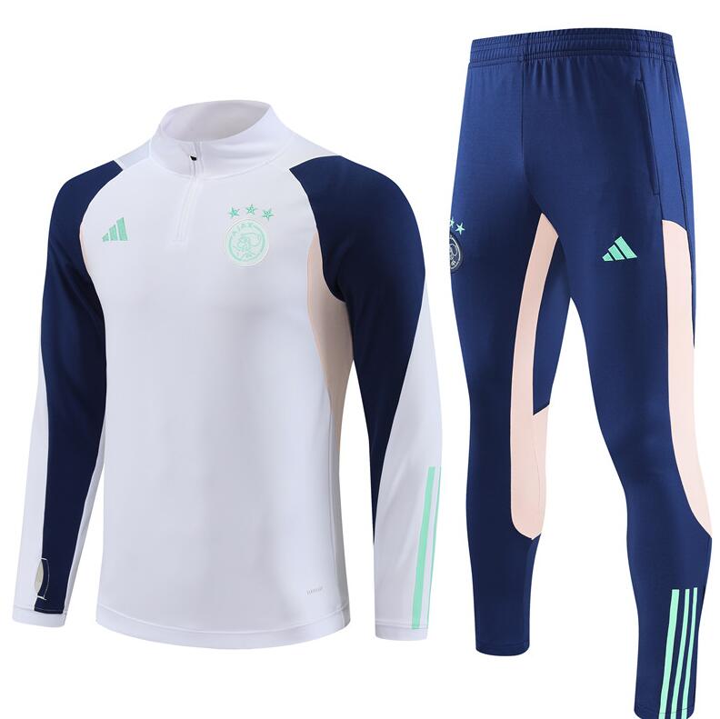 Survêtements Fc Ajax de Ámsterdam 2023 - 2024 Blanc (Hombre/Junior) + Pantalon