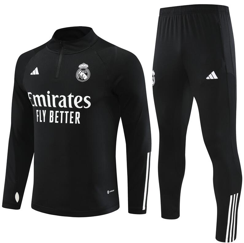 Survêtements Real M adrid FC 2023-2024 Noir (Hombre/Junior) + Pantalon