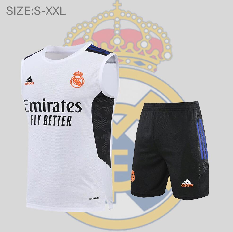 Maillots Sin Mangas Real M adrid 22/23 KIT BLANCA