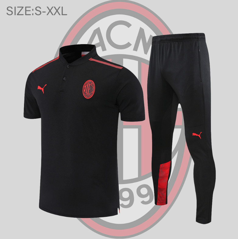 POLO AC Milan KIT Negra