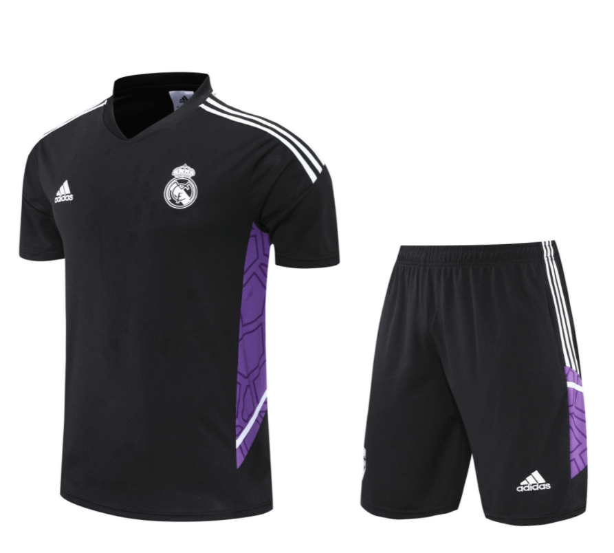 Maillot De Entrenamiento Europeo Del Real M adrid 22/23 Noir Púrpura