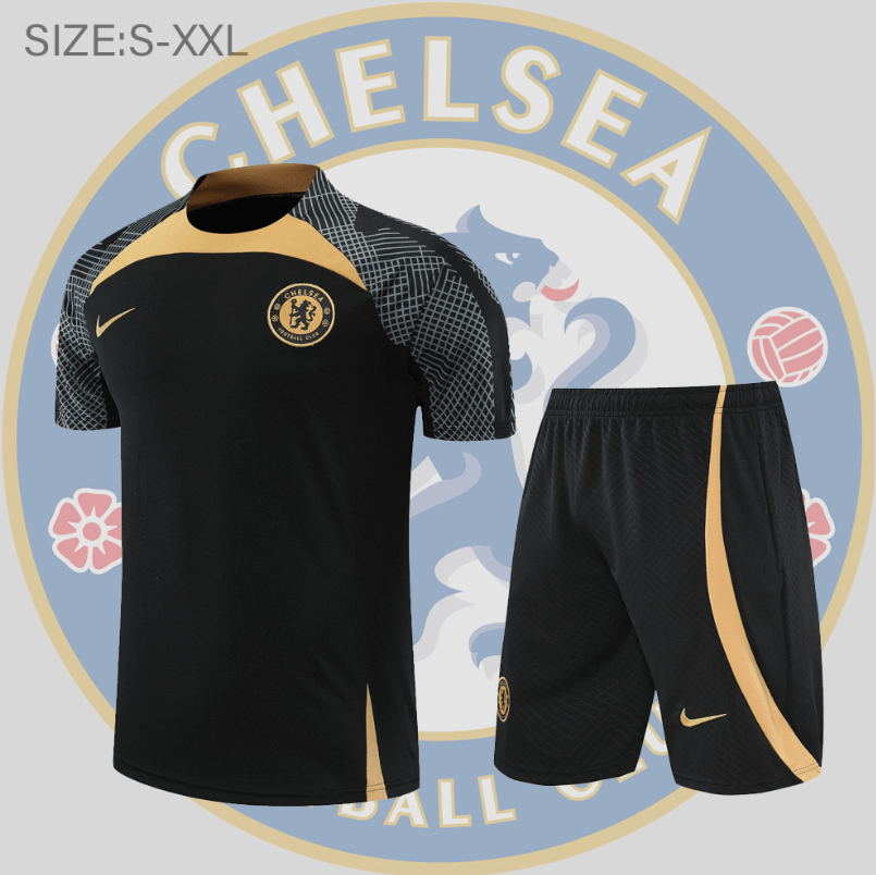 Maillot Chelsea Conjunto De Entreno Manga Corta 22/23 Noir