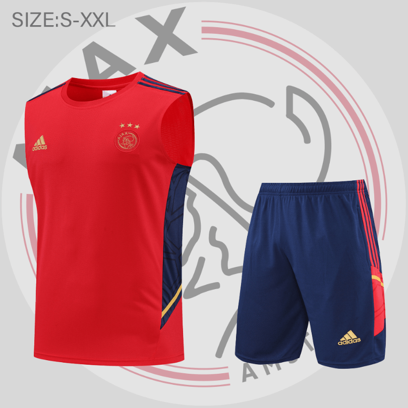 Maillot De Fútbol Sin Mangas AFC Ajax Pre-Match 22/23 Rouge