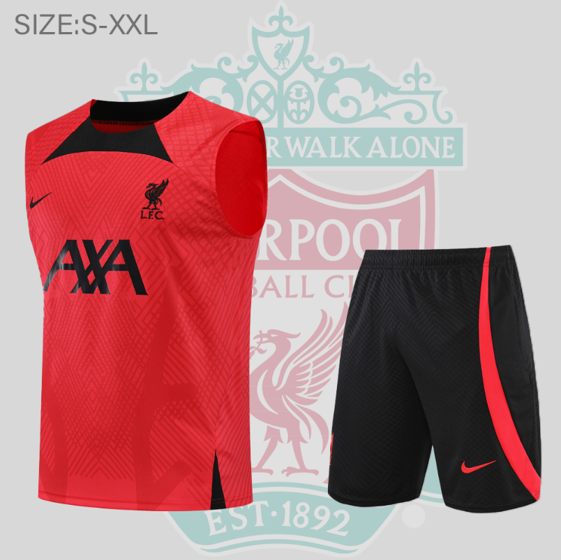 Maillot De Fútbol Sin Mangas Liverpool Pre-Match 22/23 Rouge