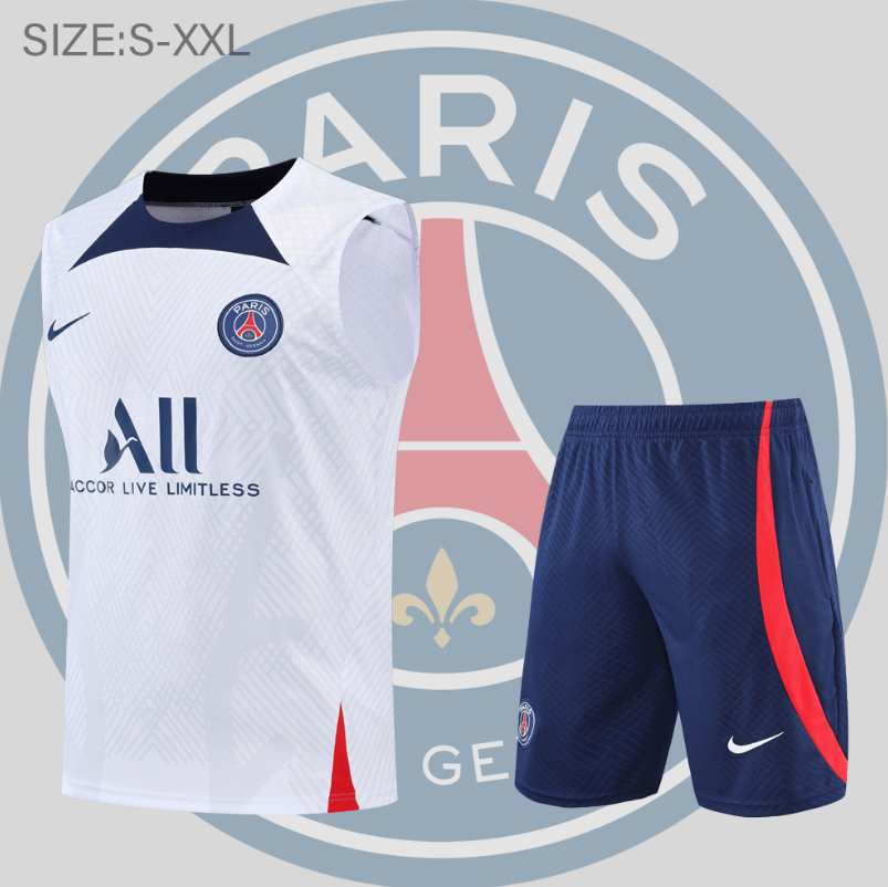 Maillot De Fútbol Sin Mangas PSG Pre-Match 22/23 Blanca