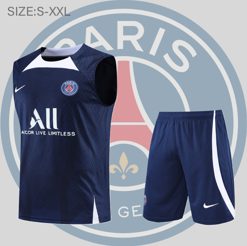 Maillot De Fútbol Sin Mangas PSG Pre-Match 22/23 Navy