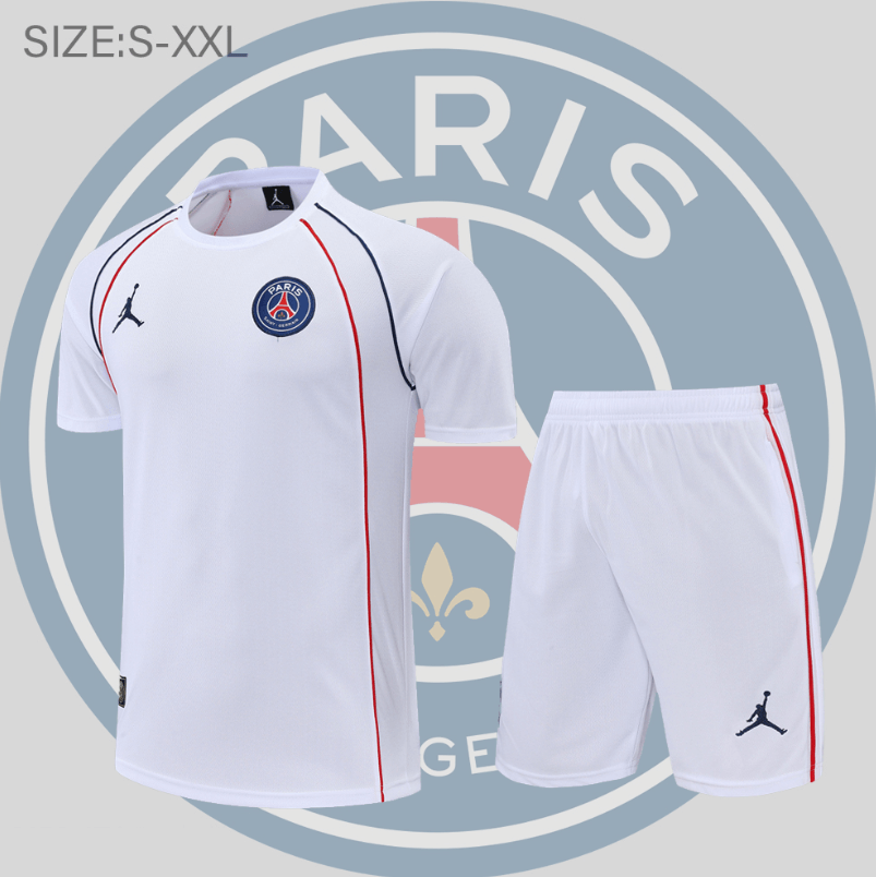 Maillot Paris St. Germain Conjunto De Entreno Manga Corta 22/23 Blanc