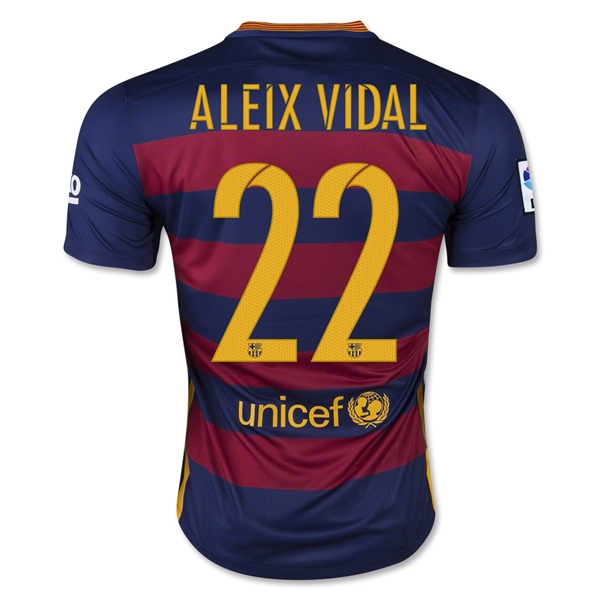 Maillot B-arcelona 15/16 ALEIX VIDAL PRIMERA EQUIPACIÓN