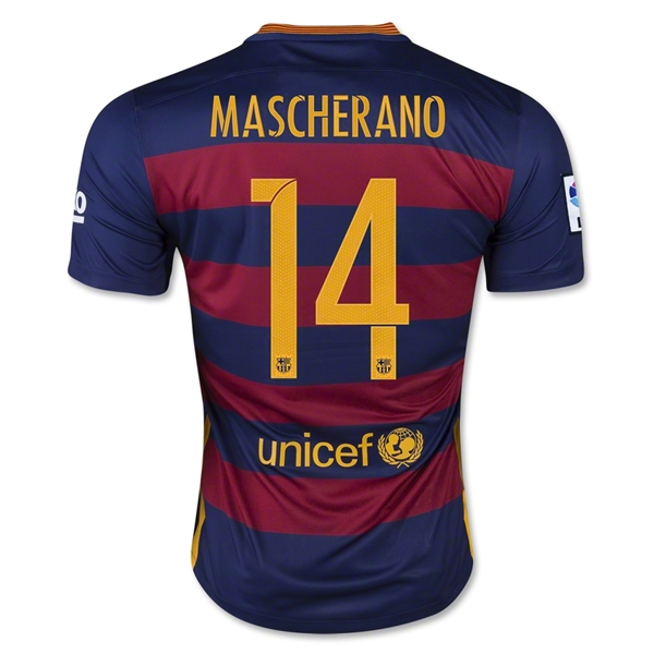 Maillot B-arcelona 15/16 MASCHERANO PRIMERA EQUIPACIÓN