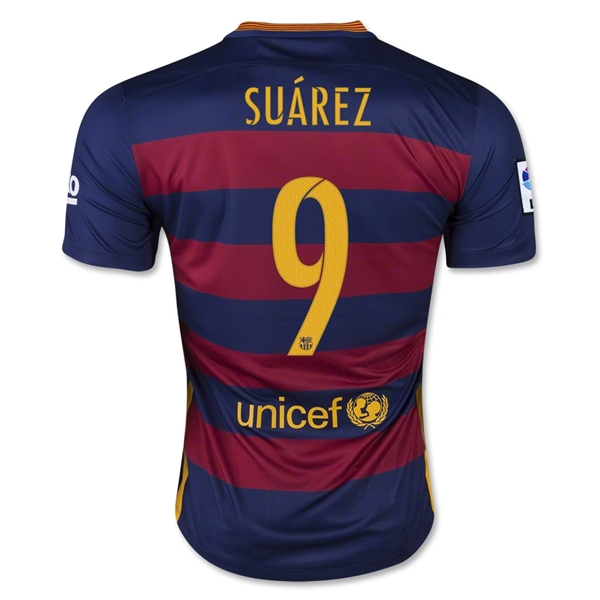 Maillot B-arcelona 15/16 SUAREZ PRIMERA EQUIPACIÓN