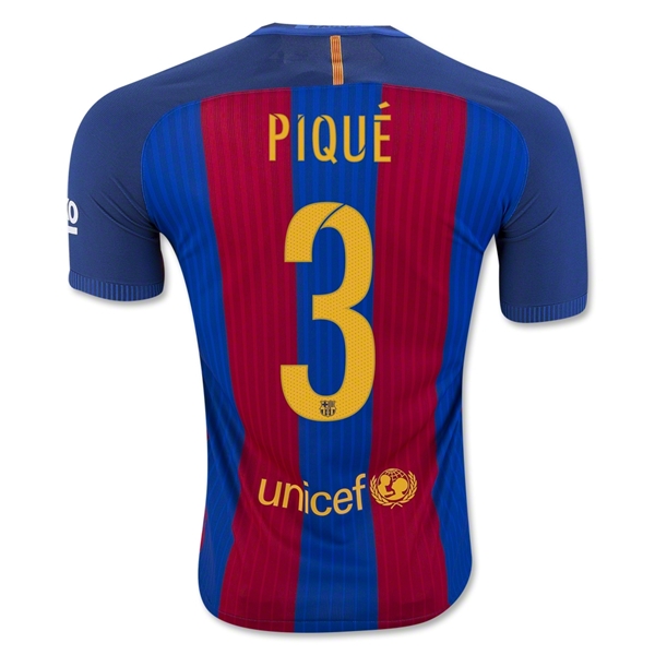 Maillot B-arcelona 16/17 PIQUE Authentic PRIMERA EQUIPACIÓN