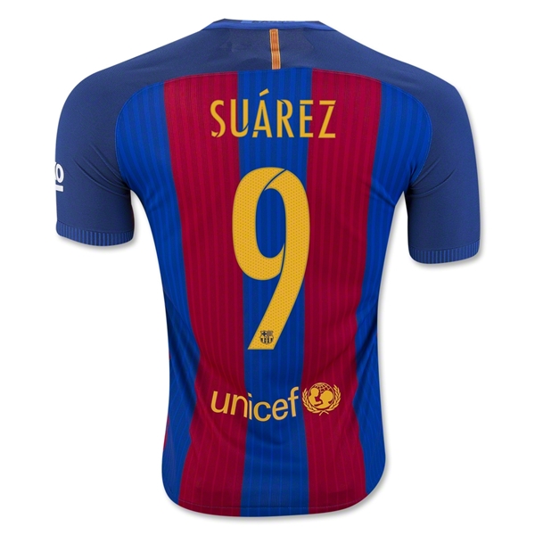 Maillot B-arcelona 16/17 SUAREZ Authentic PRIMERA EQUIPACIÓN