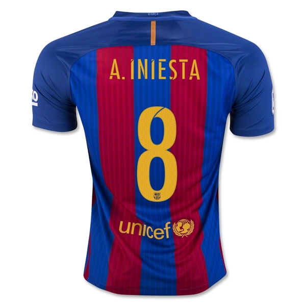 Maillot B-arcelona 16/17 A. INIESTA PRIMERA EQUIPACIÓN