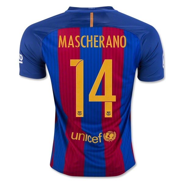 Maillot B-arcelona 16/17 MASCHERANO PRIMERA EQUIPACIÓN